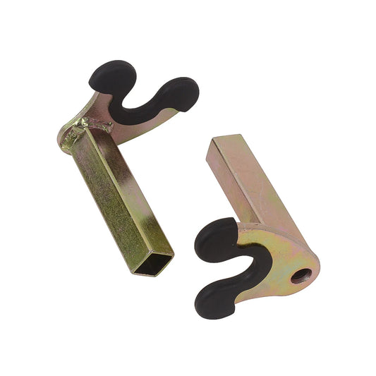 1 Pair Motorcycle Bike Stands – Wheel Support Swing Arm Lift with Hook Fork U-Style &amp; Rubber L-Type