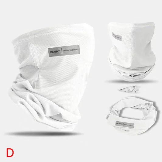 Summer Ice Silk Face Cover – UV Protection Neck Wrap for Outdoor Cycling &amp; Sports