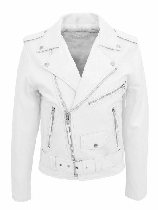 2023 Men's Slim Fit PU Leather Motorcycle Jacket – Stand Collar &amp; Diagonal Zipper Design