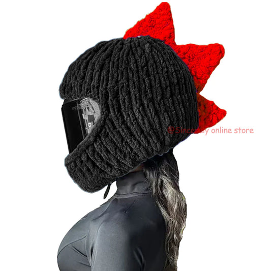Universal Plush Rabbit Helmet Cover – Fun Motorcycle Styling Gift for Riders