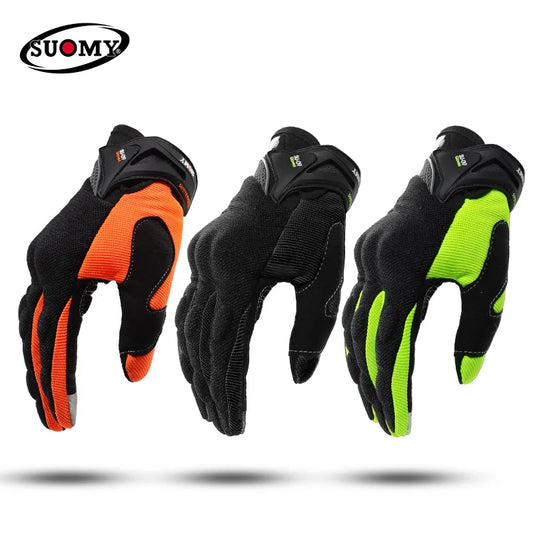 SUOMY Breathable Full Finger Racing Motorcycle Gloves – Off-Road Anti-Drop &amp; Non-Slip