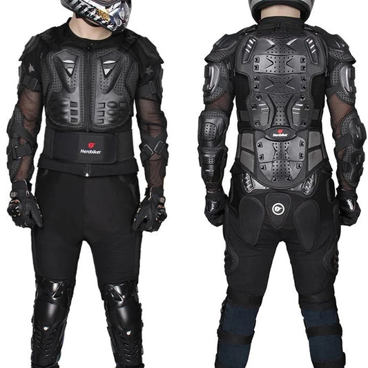 HEROBIKER Motorcycle Armor Jacket – Men’s Motocross Riding Protection (Sizes S–5XL)