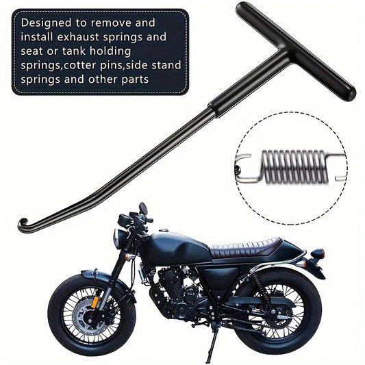 Motorcycle Exhaust Spring Hook Tool – T-Handle Exhaust Pipe Spring Puller &amp; Installer
