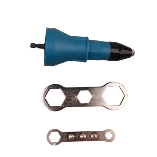 Electric Rivet Nut Gun – Riveting Tool with Conversion Head for Motorcycle Repair