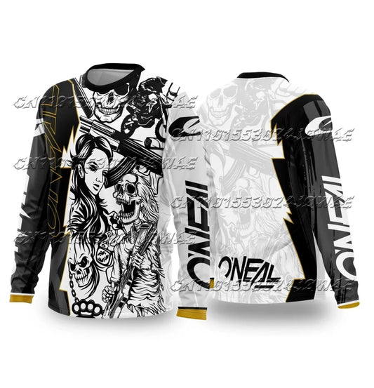 2025 O'NEAL Motocross Racing Shirt – Oversized Quick-Dry Long Sleeve Jersey for Men &amp; Women