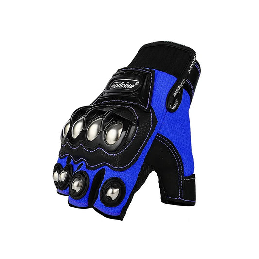 Motobike Summer Half-Finger Motorcycle Gloves – Unisex Breathable Knitted Riding Gear